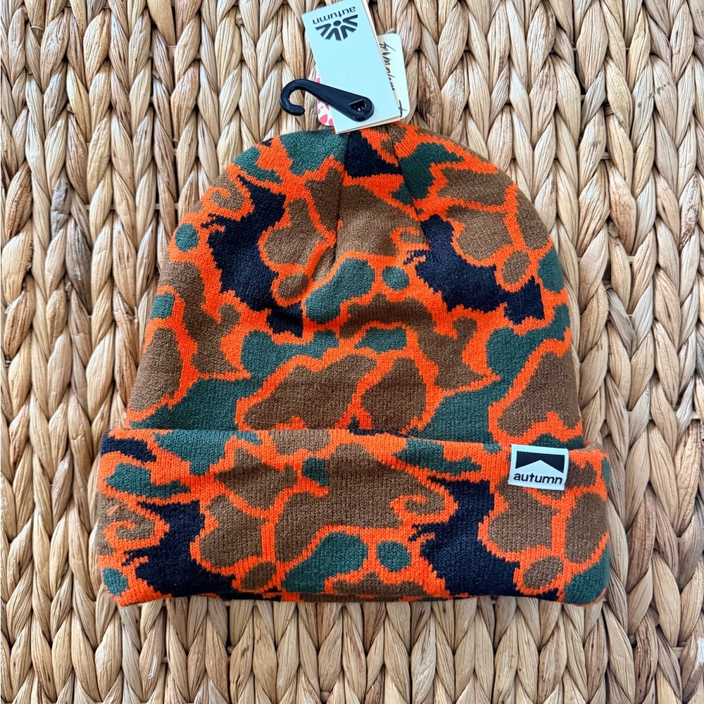 Free People Autumn camo Beanie